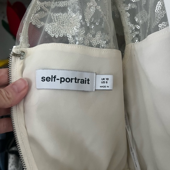 Beautiful Tiered Maxi Dress in Sequin-tulle from Self Portrait! Sz 6 US (10 UK) - Picture 7 of 10